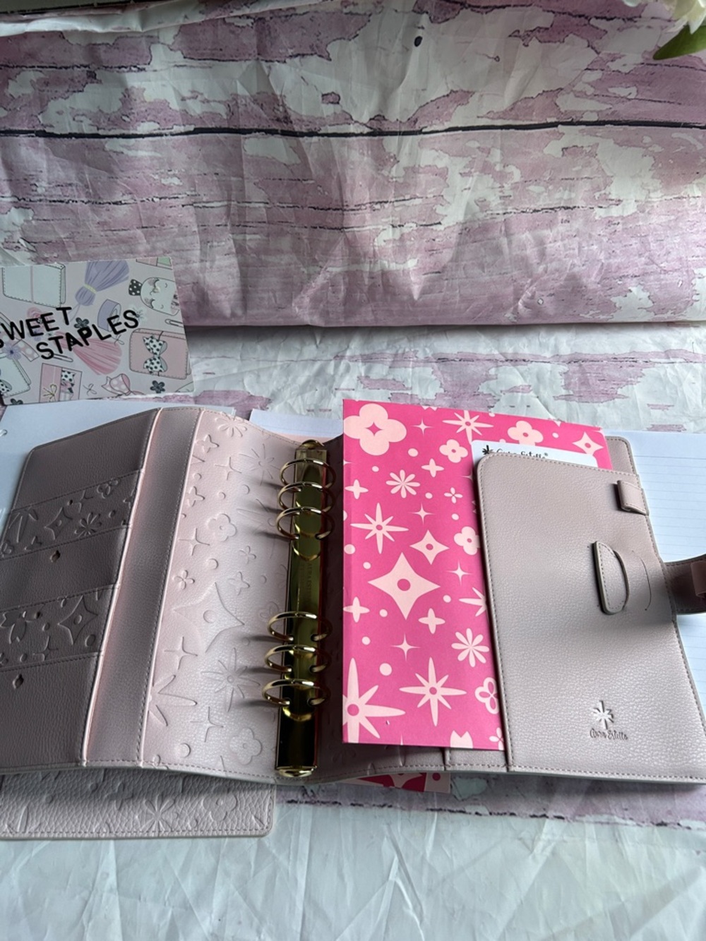 🎀Bundle Aura Estelle A5 wide planner w pink chic Inserts ✨ - Picture 7 of 8